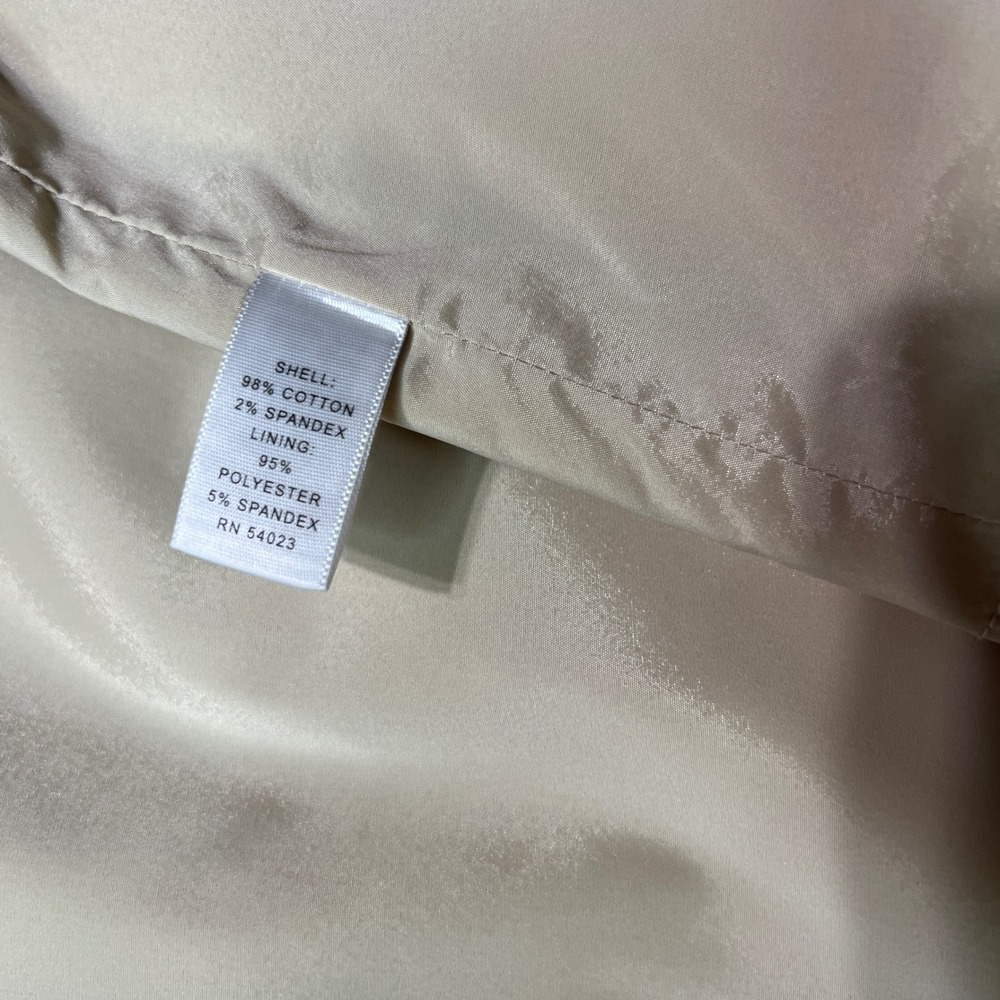 Banana Republic Beige Stretch A-Line Mini‎ Skirt Size 4 Side Zip - Picture 11 of 11